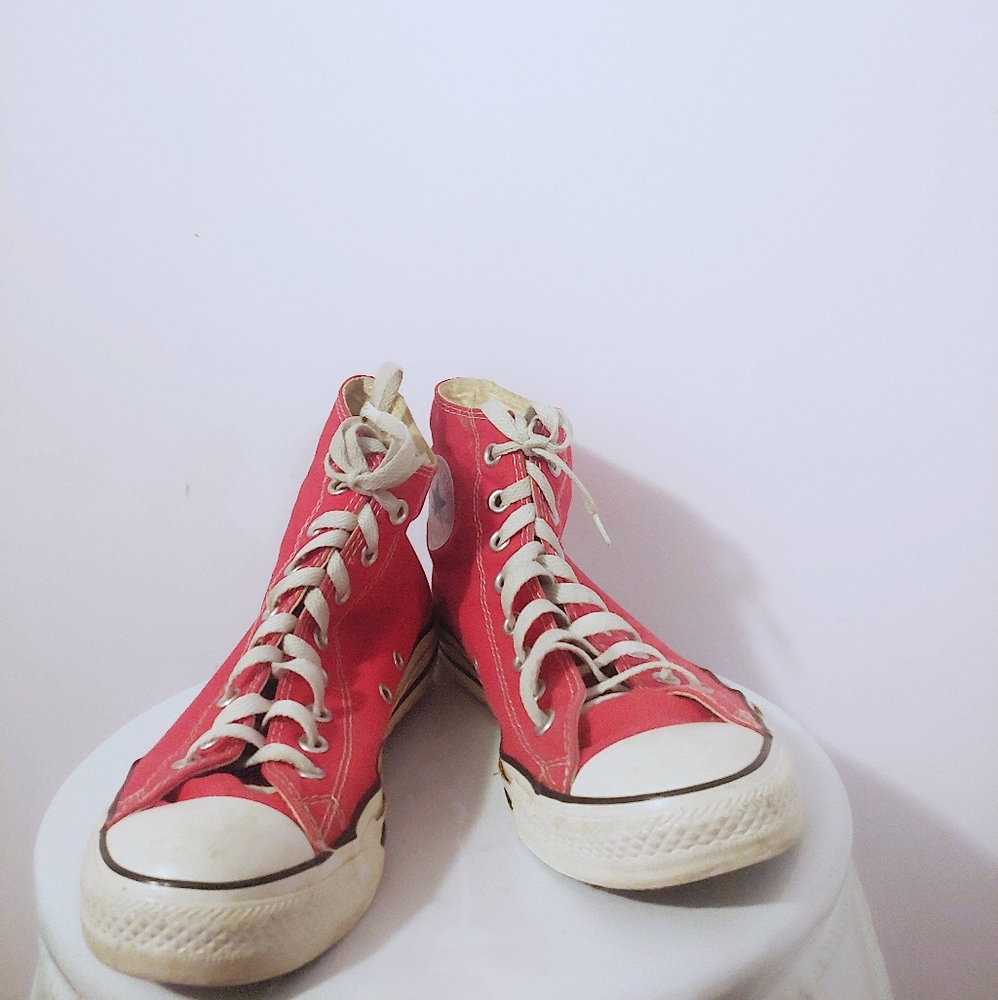 Red Hightop Converse
